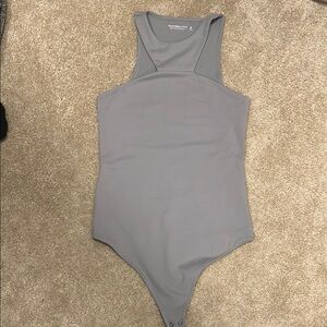 Abercrombie and fitch Gray Sleeveless Bodysuit